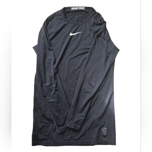Nike Pro Dri Fit Long Sleeve Black Shirt, Men's XL